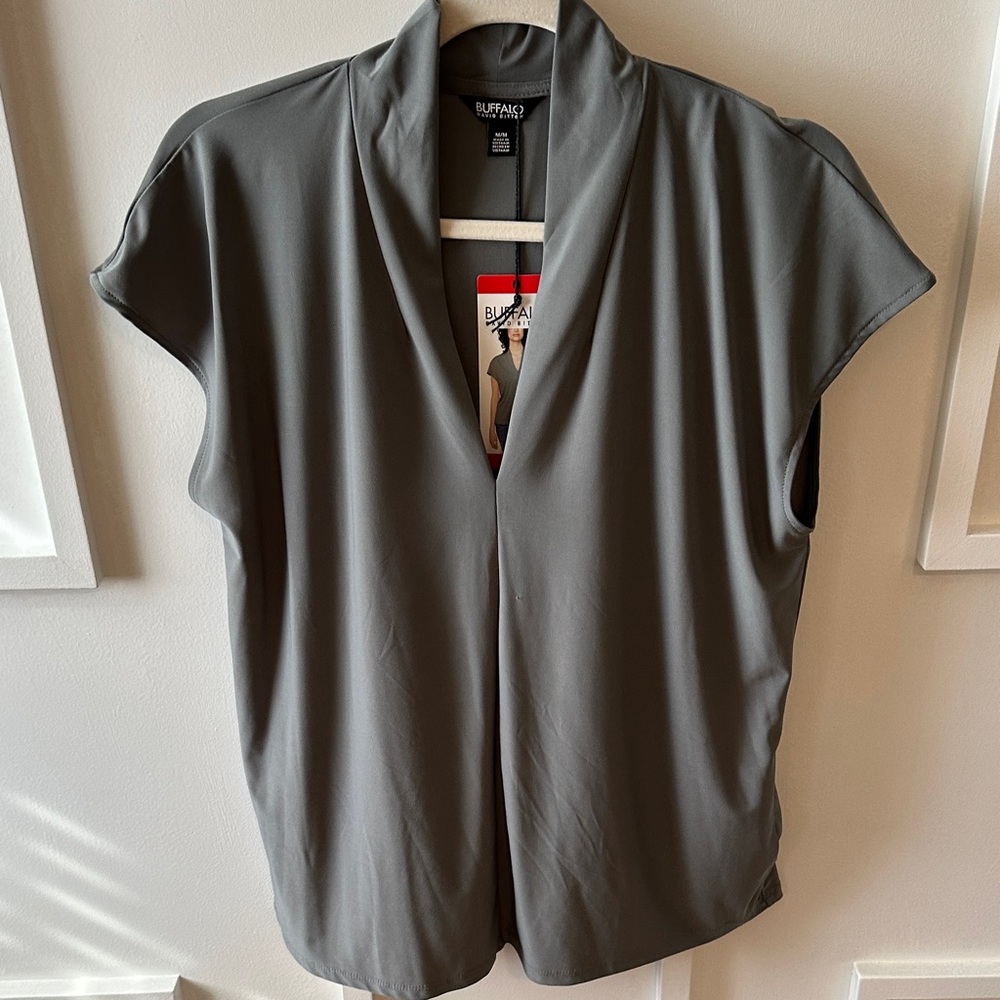 Buffalo David Bitton Charcoal Women's Blouse